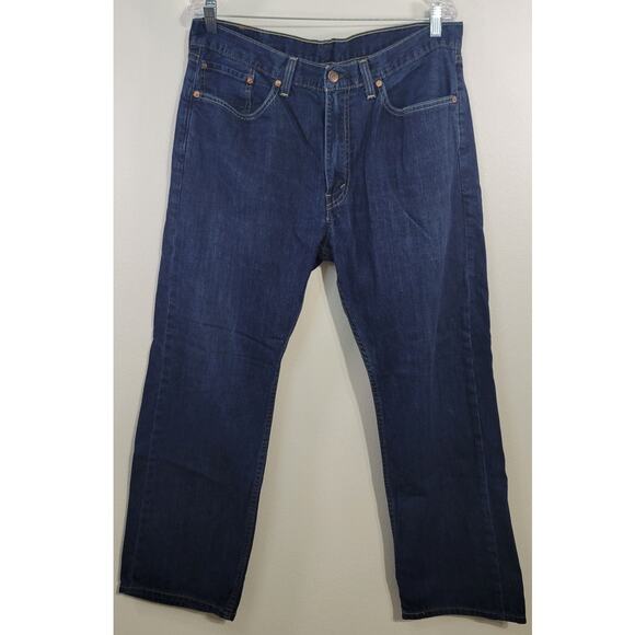 Levi's 505 Strauss Jeans Mens Size 36x29 Casual Classic Comfortable Blue Jeans - Picture 1 of 8